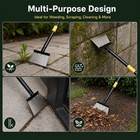 Multifunctional Garden Scraper Tool  60 72 88 Inch Metal Scraper With Foot Pedal