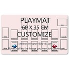 Board Game Tcg Playmat Custom Picture With Card Zones Trading Card Game Playmat