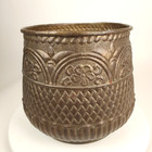 Antique Copper Brass Large Pot Jardiniere Middle Eastern Persian Turkish Mamluk