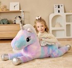 Giant Unicorn Stuffed Animal Plush Toy large Winged Unicorn Jumbo 43  Big Siz   