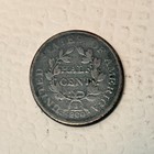 1804 Draped Bust Half Cent  Plain 4 No Stems  Vg Details  Corroded 
