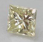 0 45 Carat Fancy Yellow Si1 Princess Natural Enhanced Diamond 4 31x4 24mm Video