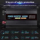 Upgraded Car Power Inverter 16000w Dc12v To Ac 110v Wave Solar Converter Lcd Usb