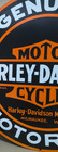 Harley Davidson Motor Oil Porcelain Enamel Sign  30 X 30 Inches 1 Sided