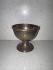 Vintage Hotel President Silver Soldered Footed Ice Cream Sorbet Bowl Kansas City