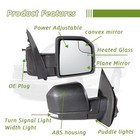 Passenger Side Door Mirror Fits 2015-2021 F150 Mirror With Power Right 11 Pins