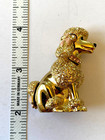 Vintage Estee Lauder Gold Tone Hinged Poodle Compact  Rhinestone And Enamel