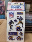 Vintage 1983 Nfl Football Team Logo Helmet Puffy Stickers Imperial Toy La Rams