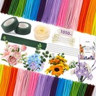 1050 Pcs Pipe Cleaner Craft Kit - 15 Assorted Colors For Diy Flowers   Projects