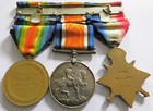 Ww1 1914 Star Clasp Trio Gunner Cope Royal Field Artillery R f a 