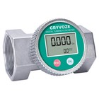 Waterproof 2 Inch Water Flow Meter  16   160 Gpm Digital Turbine Flowmeter With   