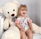 Big Teddy Bear Stuffed Animal Large Teddy Bear Cuddly Plush Toy 47 Inches  Cream