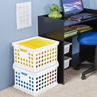Storage Crate White - Room Essentials  Portable Stackable Plastic Milk