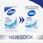 Dial Antibacterial Bar Soap  Refresh   Renew  White  4 Oz  12 Bars antibacterial