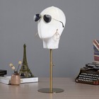 Metal Mannequin Head For Wig Making Hat Display With Adjustable Stand Holder