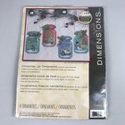 Dimensions Counted Cross Stitch Kit 70-08964 Christmas Mason Jar Ornaments