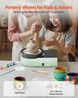 Vevor Mini Pottery Wheel Electric Clay Wheel For Kids And Adults 6 Inch Green