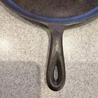 Rare Vintage Cast Iron No9  9 Lodge  Shallow Skillet Heat Ring-sits Flat Griddle