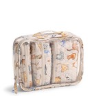 New Vera Bradley A Cats Life Pattern Beige Quilted Cosmetic Organizer Set