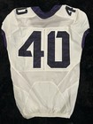 2016 Game Worn Used Nike Tcu Football Uniform Away Jersey  40 James Mcfarland