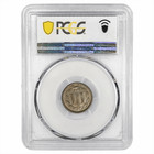 1867 Three Cent Nickel 3cn Pcgs Au 58 Cac