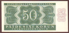 Czechoslovakia  50 Korun  1950   Serie B23  Specimen     Unc