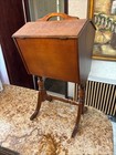 Antiqueferguson Standing Sewing Box In Good Shape Approx  27 5    H X 12 X 14