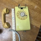 Vintage Western Electric Bell System Yellow Rotary Wall Phone Untested