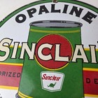 Vintage Sinclair Opaline Sign - Oil Can Porcelain Advertisement Porcelain Sign