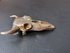 Vtg Sterling Silver 925 Cow Steer Skull Brooch Skyway Trading Co Stc