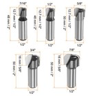 Bowl And Tray Bit Set 1 2  Shank Carbide Tipped Cnc Router Bits