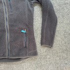 Patagonia Retro Pile Fleece Hoody Fall Jacket Womens Medium Coat Gray Deep Pile