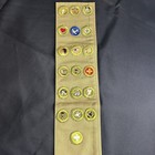 Vintage Boy Scout Sash W  19 Merit Badges Bsa  Rare Aviation Badge