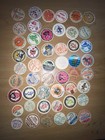 Assorted Vintage Dairy Advertising Stickers Lot Multicolor Original