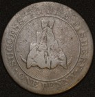 Lower Canada Magdelan Island 1815 Penny Token Breton 520  Lc-1