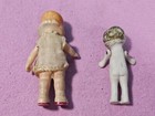 Antique Miniature All Bisque Dollhouse Doll  Lot Of 2 Total
