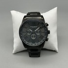 Akribos Xxiv Mens Watch 45mm Black Dial Bracelet Day Date New Battery 7 75 