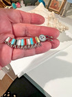 Signed Sterling Silver Zuni Inlay Caterpillar Brooch - By Emma Edaakie