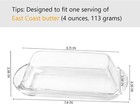 Elegant Glass Butter Dish With Lid  Dust-proof And Freshness-preserving Butter