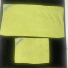 Norwex Green Kitchen Towel Hand dish Cloth Set Baclock Stripe Microfiber 25 5 
