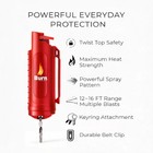 Burn Pepper Spray 1 2oz Police Strength Oc Self Defense Keychain Red