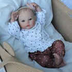 Realistic 22  Lifelike Reborn Baby Dolls Newborn Full Body Vinyl Silicone Girl