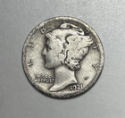 1921-d 10c Mercury Dime 90  Silver