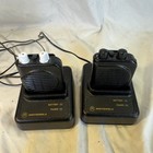 Lot Of  2  Vintage Motorola Minitor Iii Pager With Belt Clip   Chargers As Is