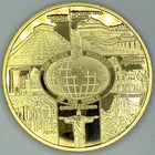 The 7 Wonders Of The World Gold Plated Commemorative Coin - World History
