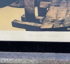 Elton Bennett Quiet Place Serigraph Signed Mid Century Modern Vintage Art Framed