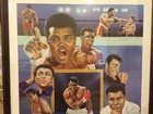 Muhammad Ali Signed Auto 27x36 Boxing Lithograph Framed Rare Huge Coa Ltd Ed