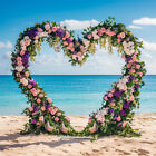 Heavy Duty Heart Wedding Arch Dual Support Flower Balloon Backdrop Stand Decor