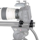 Tripod Mounting Plate With 15mm Rod Clamp Railblock For Rod Support dslr Rig Cag