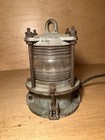 Vintage Ship Lamp Fresnel Glass Nautical Lantern Perko   9s4335 L29 E Fitzgerald